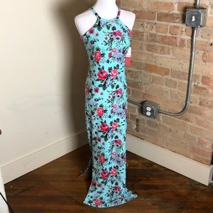NWT Floral Maxi Dress w/ Slit